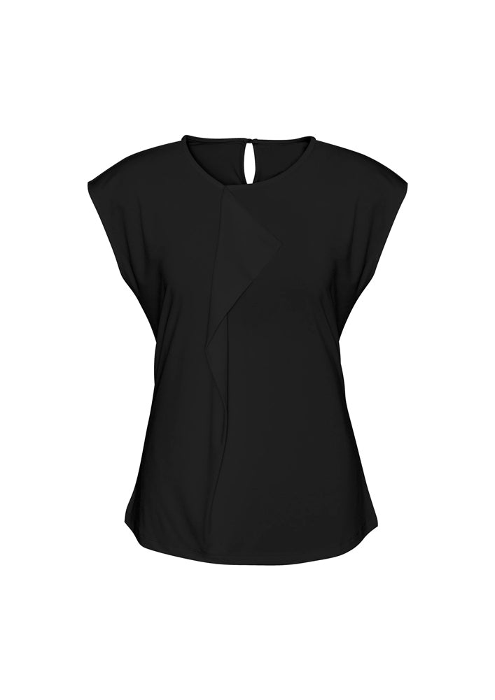 Biz Collection Ladies Mia Pleat Knit Top