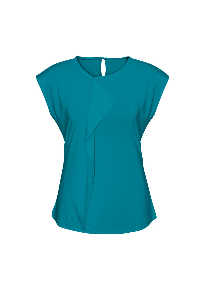 Biz Collection Ladies Mia Pleat Knit Top