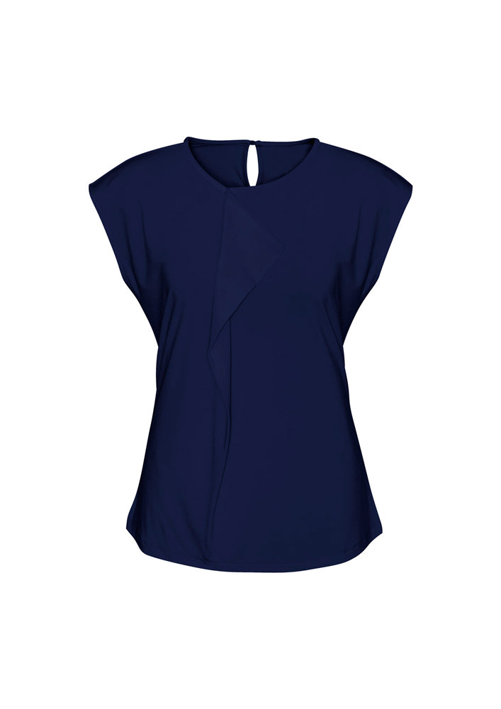 Biz Collection Ladies Mia Pleat Knit Top