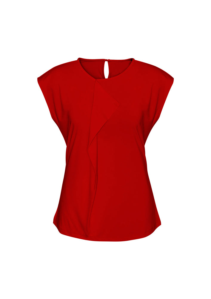 Biz Collection Ladies Mia Pleat Knit Top