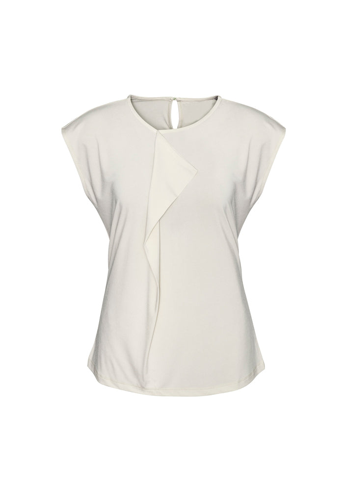 Biz Collection Ladies Mia Pleat Knit Top