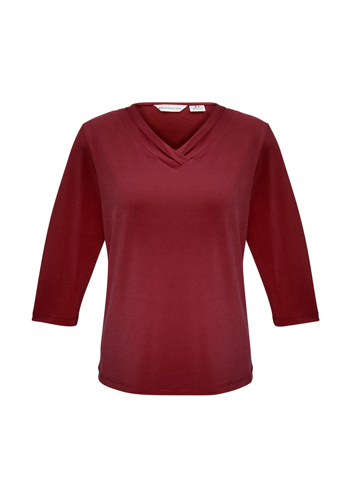 Biz Collection Ladies Lana 3/4 Sleeve Top