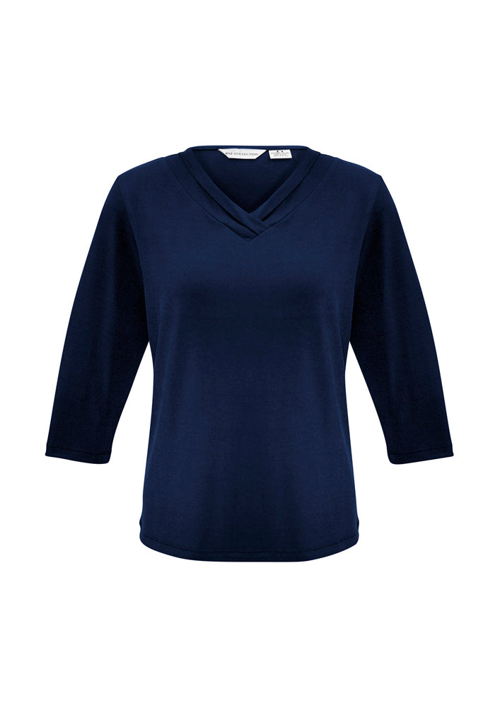 Biz Collection Ladies Lana 3/4 Sleeve Top