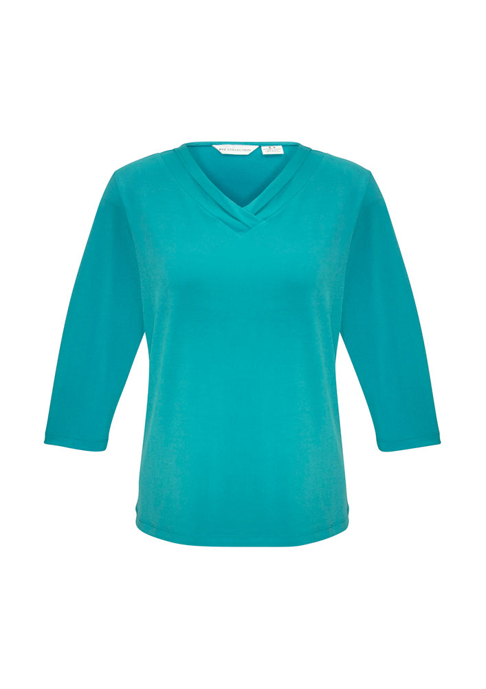 Biz Collection Ladies Lana 3/4 Sleeve Top