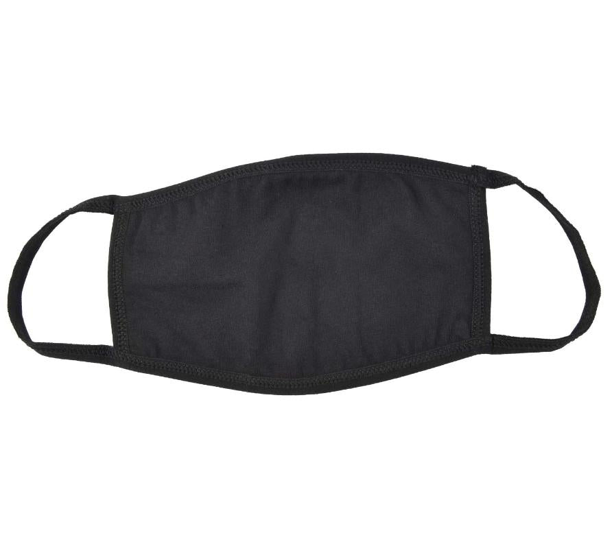500x Black Cotton Reusable Face Masks
