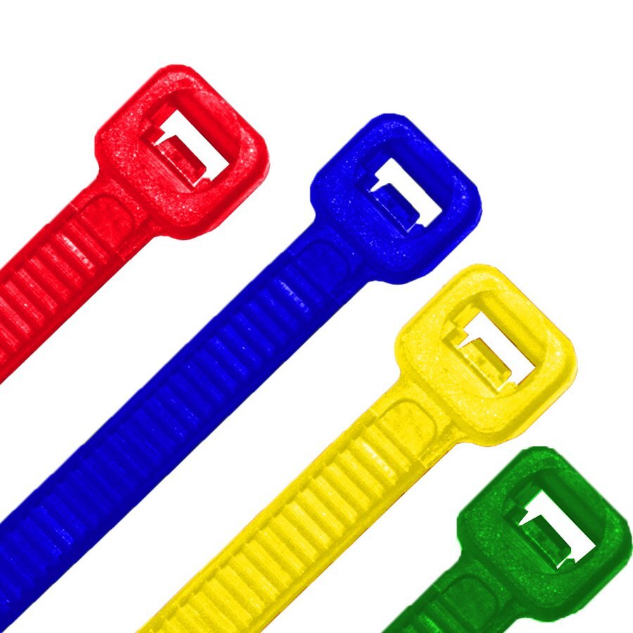 Cable Ties Mixed Colour 200mm x 4.8mm