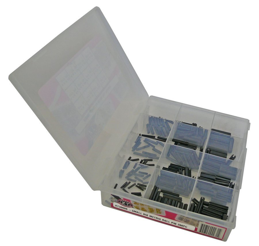Roll Pin Metric Small Dia 260 Piece Blister Pack