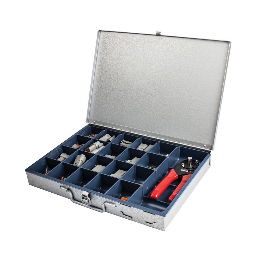 DT Series Deutsch Connector Kit Assortment with Indent Crimp Tool 205 Pieces