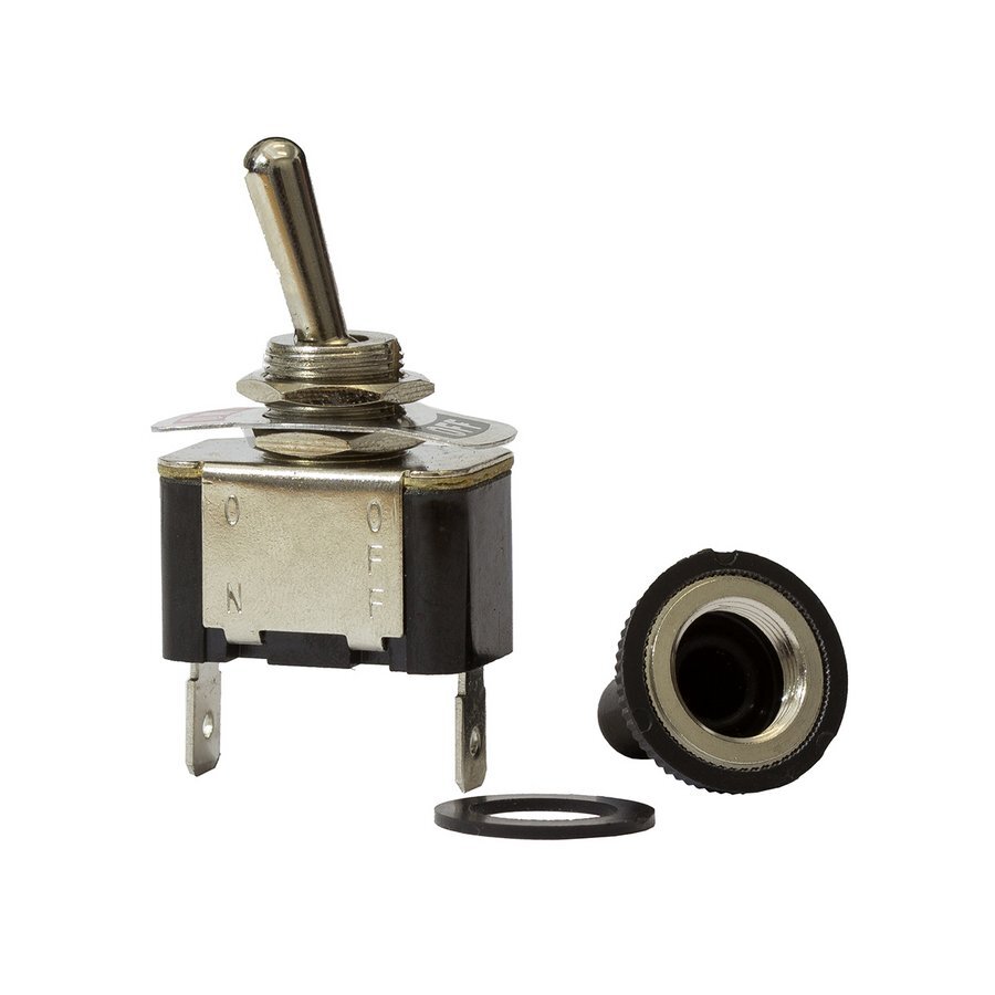 Metal Toggle Switch On Off 20Amps at 12V Waterproof Boot Retail Blister Qty 1