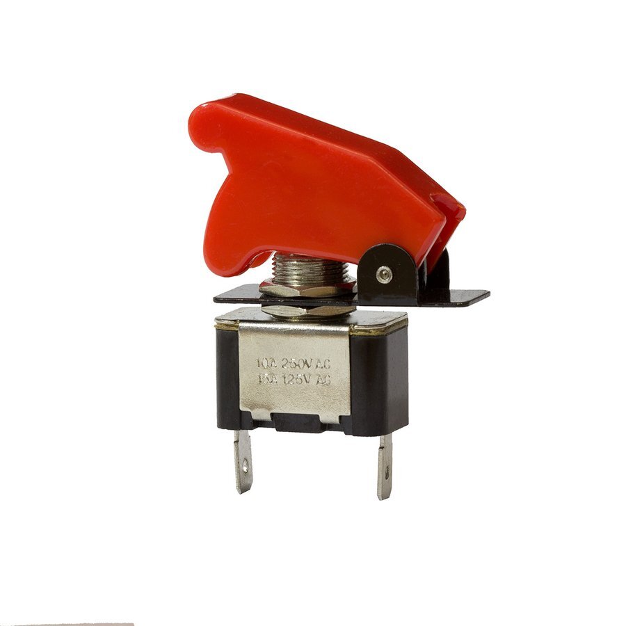 Metal Toggle Switch with Cover On Off 20Amps at 12V 10Amps at 24V Bulk Qty 1