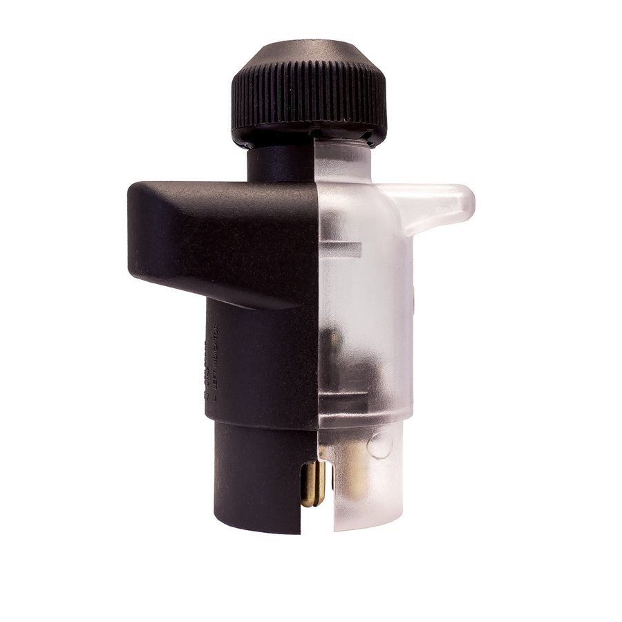 7 Pin Large Round Trailer Plug Clear