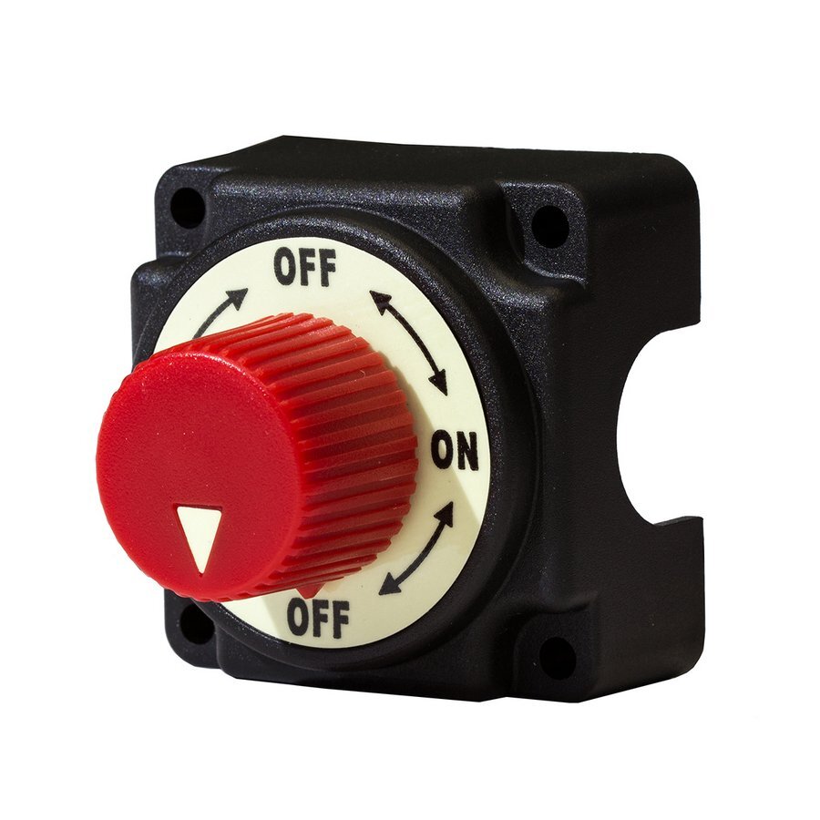 Battery Master Switch Mounted Round Knob