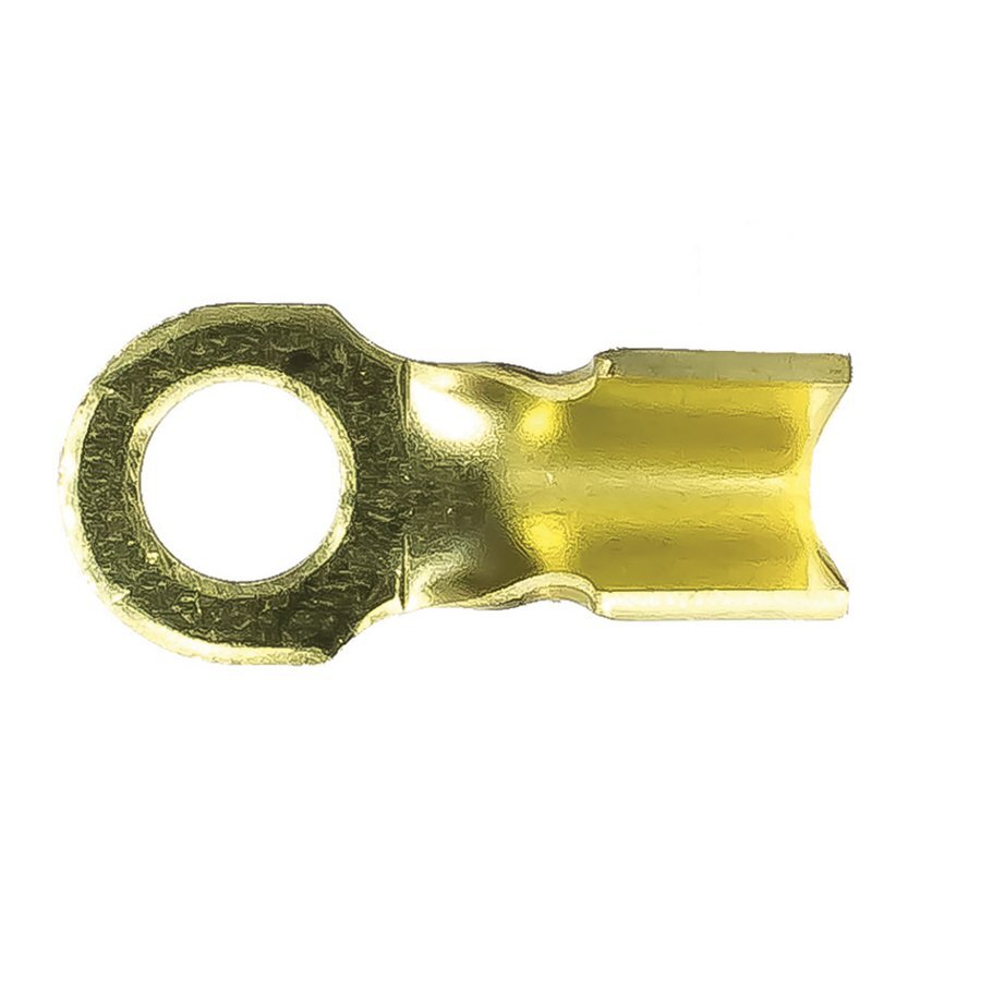 Battery Terminal Universal Pressed Brass 10mm Dia Eye Hole Blister Pack