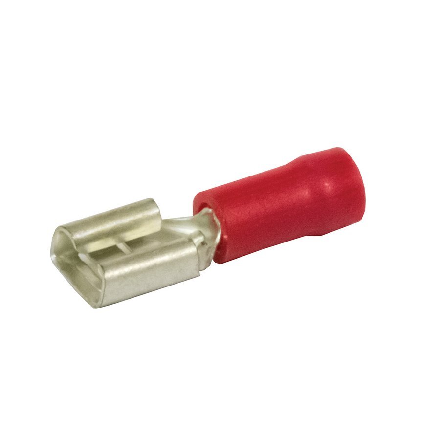 Terminals Quick Connector Female Red 6.3mm Pack 8