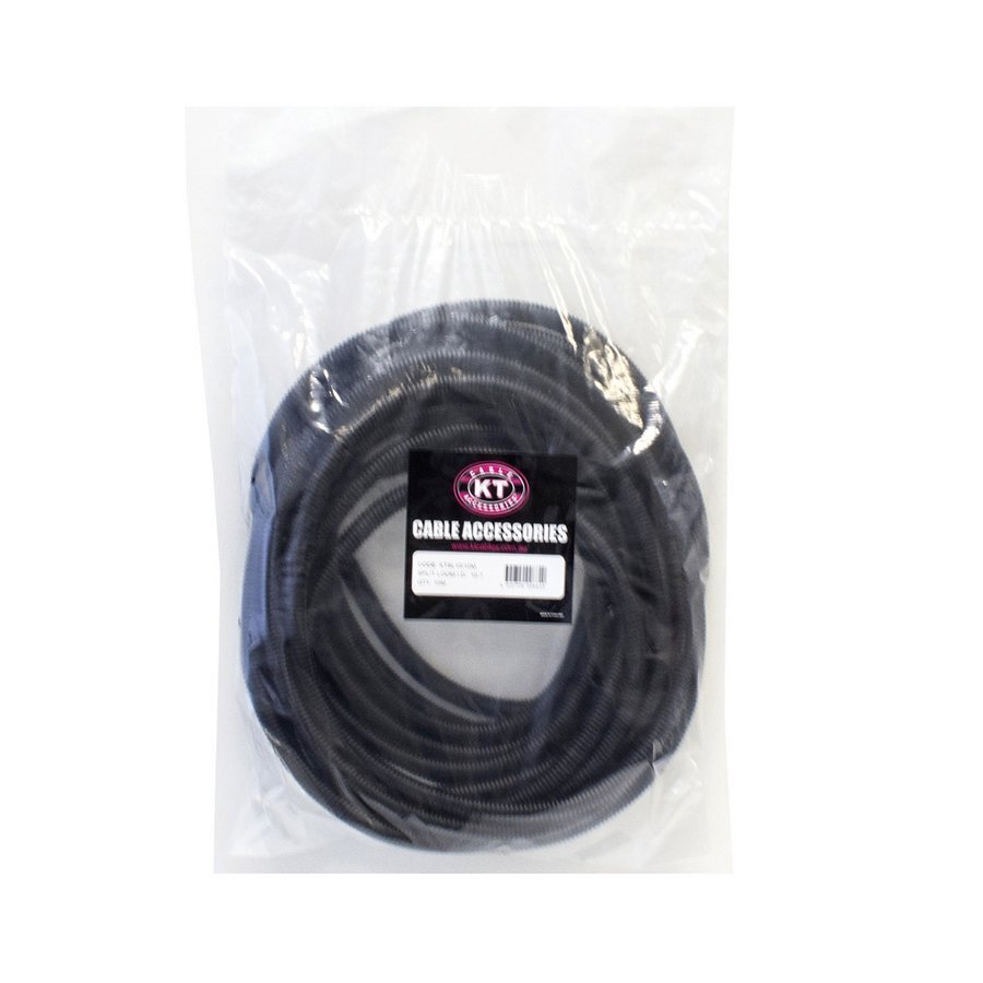 Split Loom Tubing Black 10mm x 30M