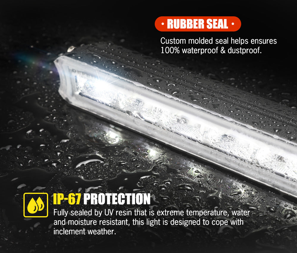 DEFEND INDUST Pair 7inch Osram LED Work Light Bar