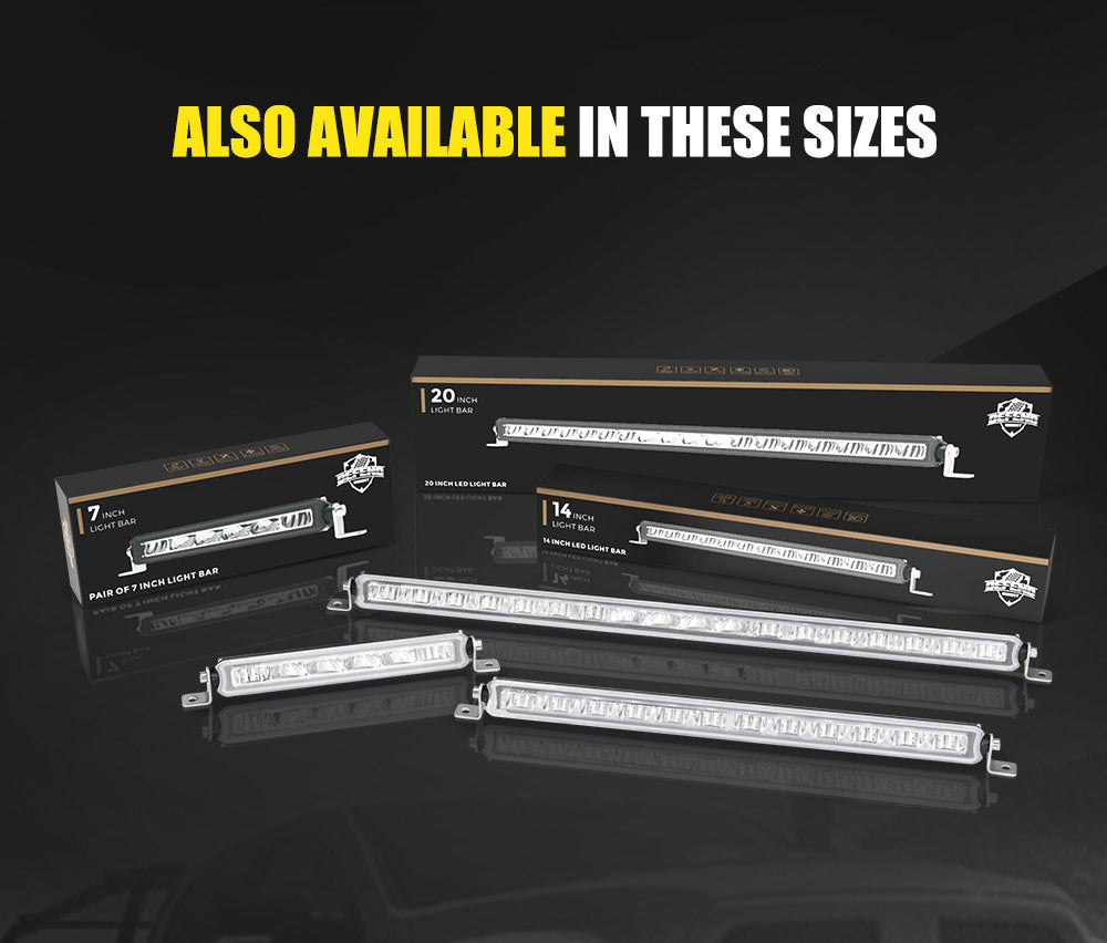 DEFEND INDUST Pair 7inch Osram LED Work Light Bar