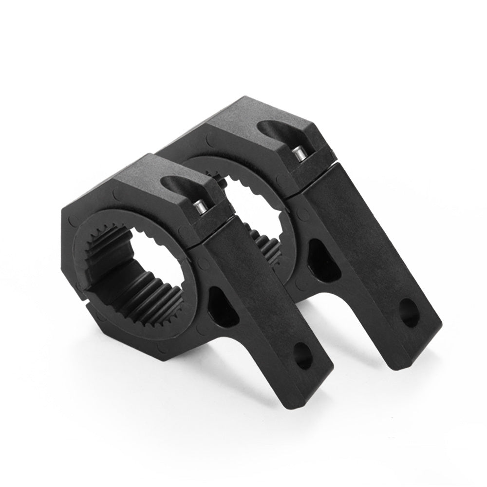 LIGHTFOX 2PCS Bullbar Mounting Bracket Kit 44 50mm Clamp LED Work Light Bar Tube Holder