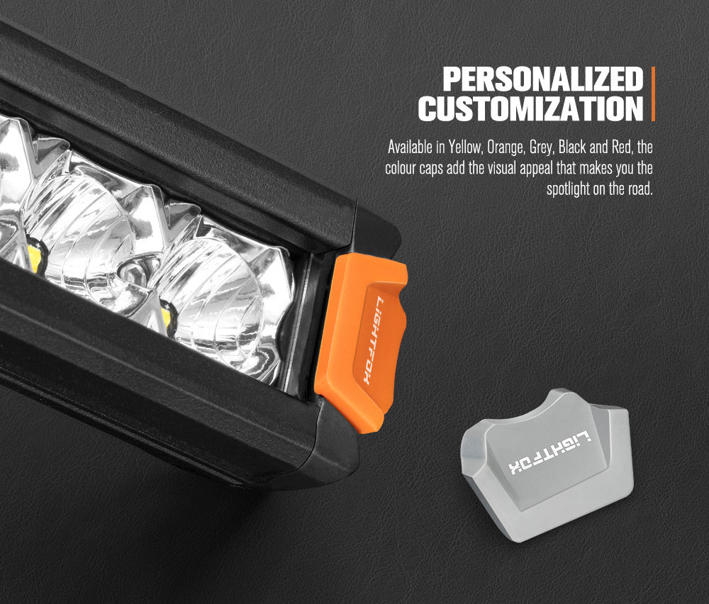 LIGHTFOX 20inch Osram LED Light Bar Super Slim Single Row Spot Flood Beam Offroad