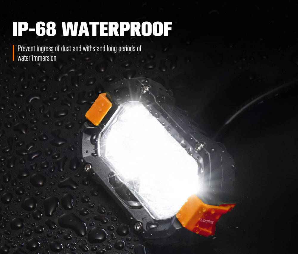 LIGHTFOX Pair 4inch Osram LED Work Light Cube Pods Fog Driving Lamp Reverse 4x4