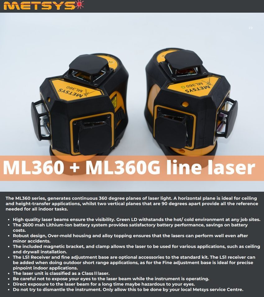 Metsys ML360 Multiline Laser Red Beam