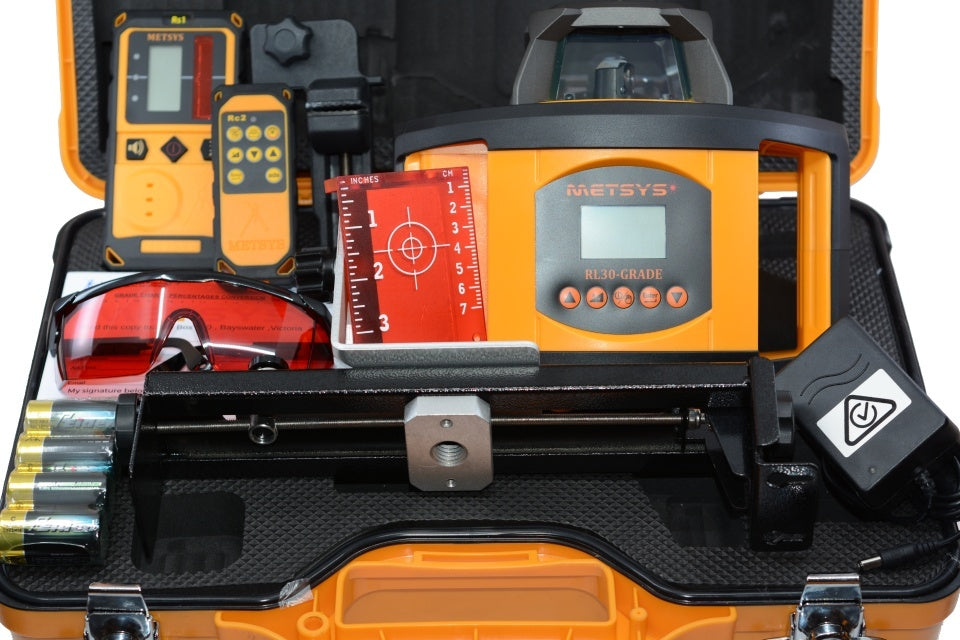 Metsys Dual grade rotationg self level construction laser horizontal and vertical digital