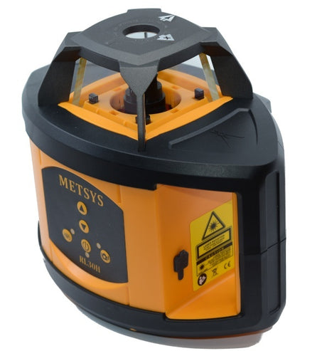 Metsys rotating self level construction laser horizontal with tripod and 5m staff