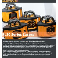 Metsys rotating self level construction laser horizontal and vertical with tripod and 5m staff