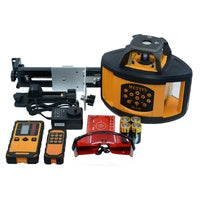 Metsys rotating self level construction laser horizontal and vertical with tripod and 5m staff
