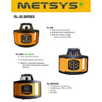 Metsys rotating self level construction laser horizontal and vertical with tripod and 5m staff