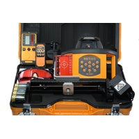 Metsys rotating self level construction laser horizontal and vertical with tripod and 5m staff