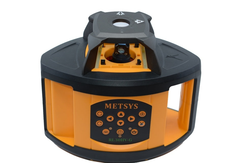 Metsys rotating self level construction laser horizontal and vertical green beam
