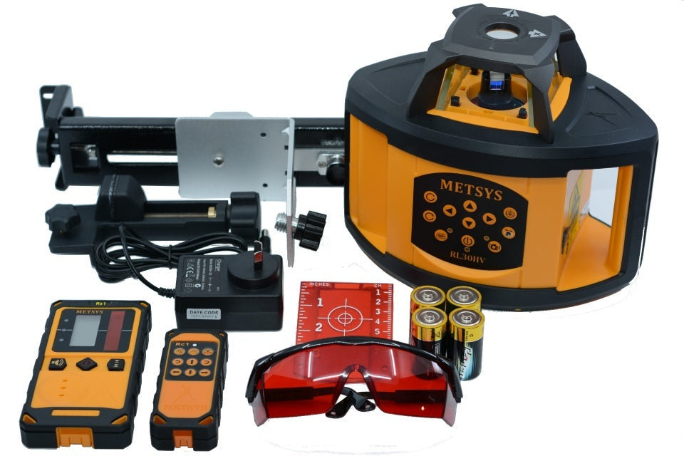 Metsys rotating self level construction laser horizontal and vertical