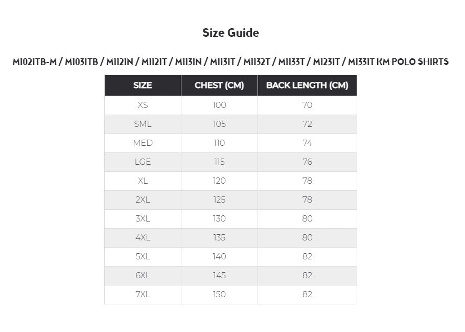 KM Workwear Taped 100% Cotton Long Sleeve Two Tone Polo Shirt