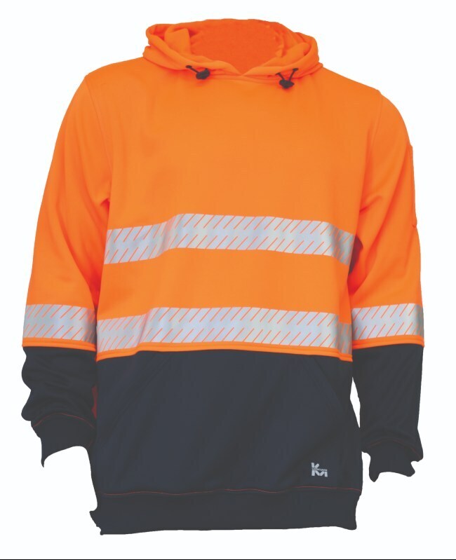 KM Workwear Pullover Fleece Hoodie with Tape