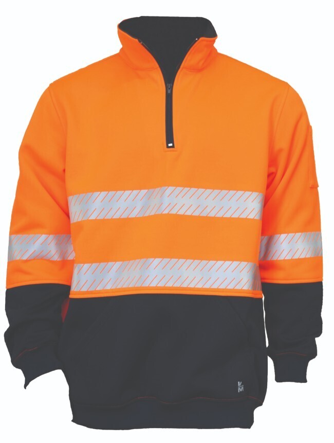 KM Workwear Fleece-Lined Waterproof Vest with Tape