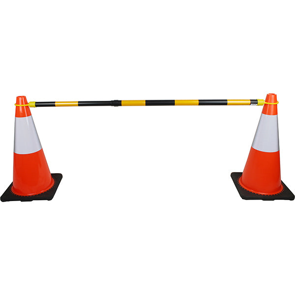 Retractable ABS Cone Bar Yellow/Black