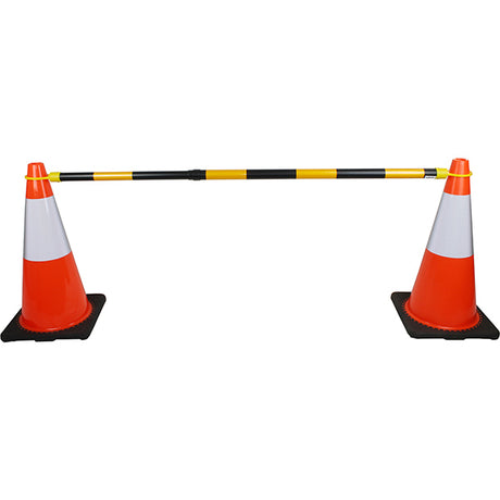 Retractable ABS Cone Bar Yellow/Black