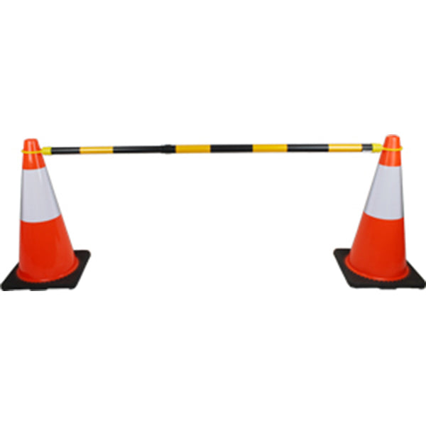Retractable ABS Cone Bar Yellow/Black