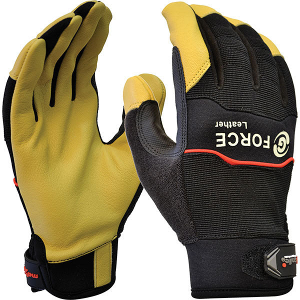 G-Force Mechanics Glove with Leather Palm 2XLarge