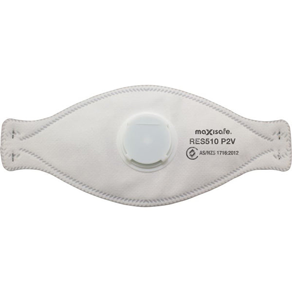 Maxisafe P2 3-Panel Flat Fold Respirator with Valve (Box of 20)