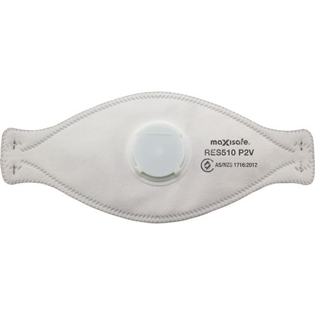 Maxisafe P2 3-Panel Flat Fold Respirator with Valve (Box of 20)