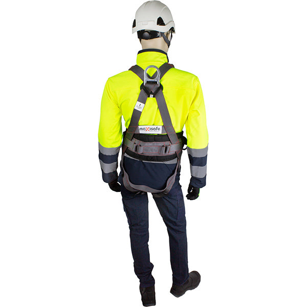Maxisafe Full Body Harness with CS loops padded waist frontal loops side D rings & steel alloy fittings