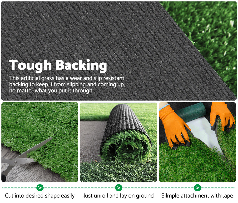 MOBI OUTDOOR Artificial Grass 10mm 2mx5m 10sqm Synthetic Grass