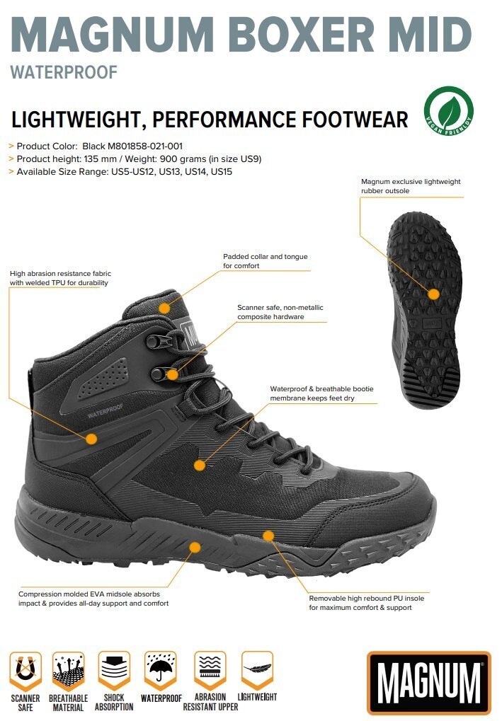 Magnum Boxer Mid WP Work Boots