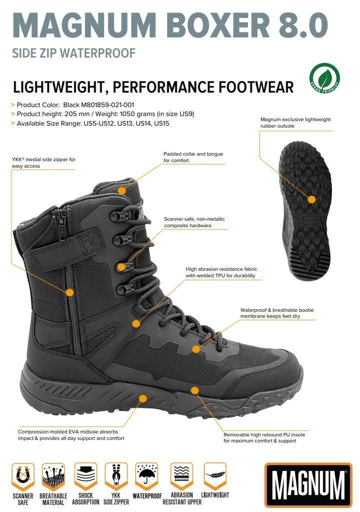 Magnum Boxer 8.0 SZ WP Work Boots