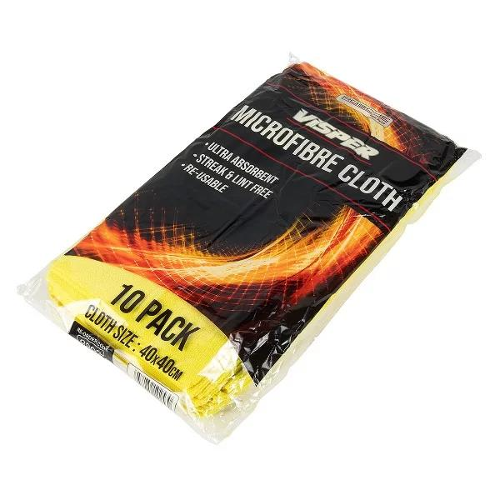 Rosche Visper Microfibre Cloth - Yellow (10 Pack)