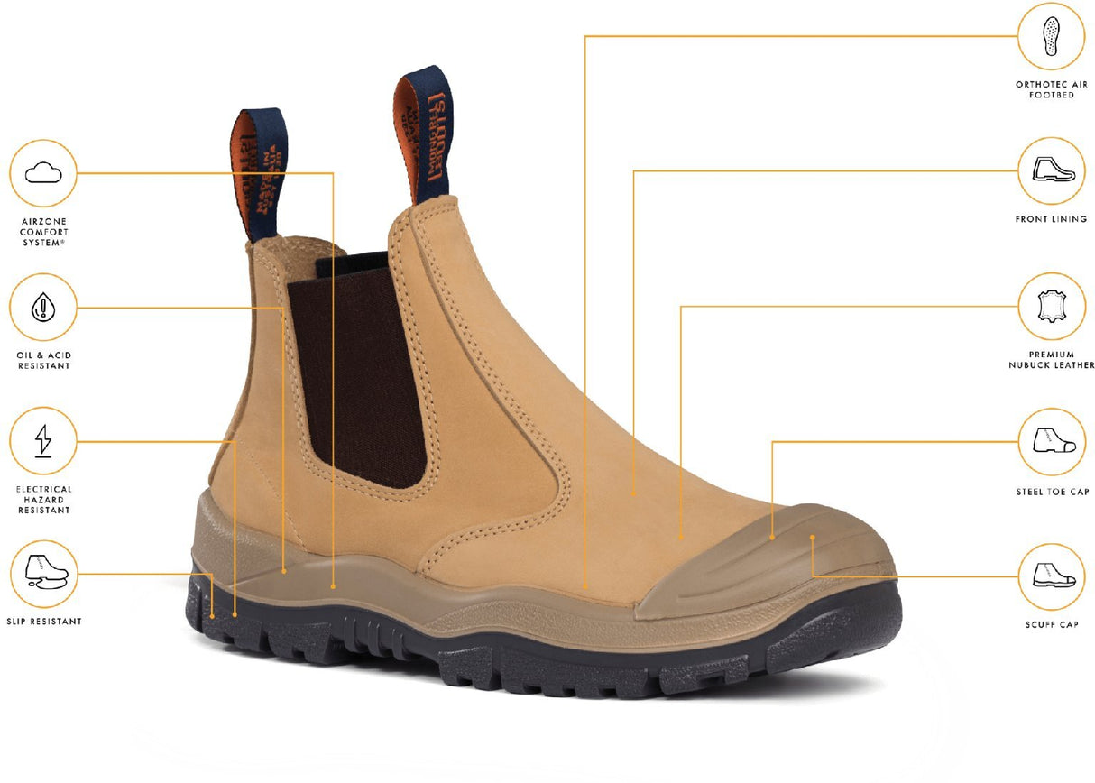 Mongrel Boots Premium Elastic Sided Boot W/ Scuff Cap