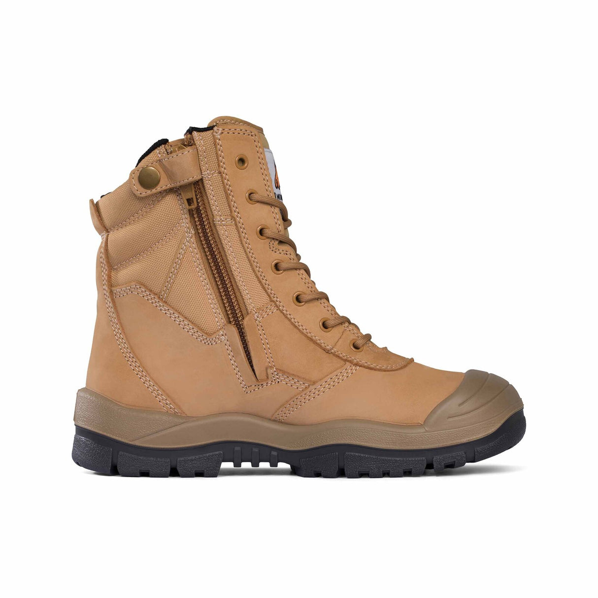 Mongrel Boots High Leg Zipsider Boot W/ Scuff Cap