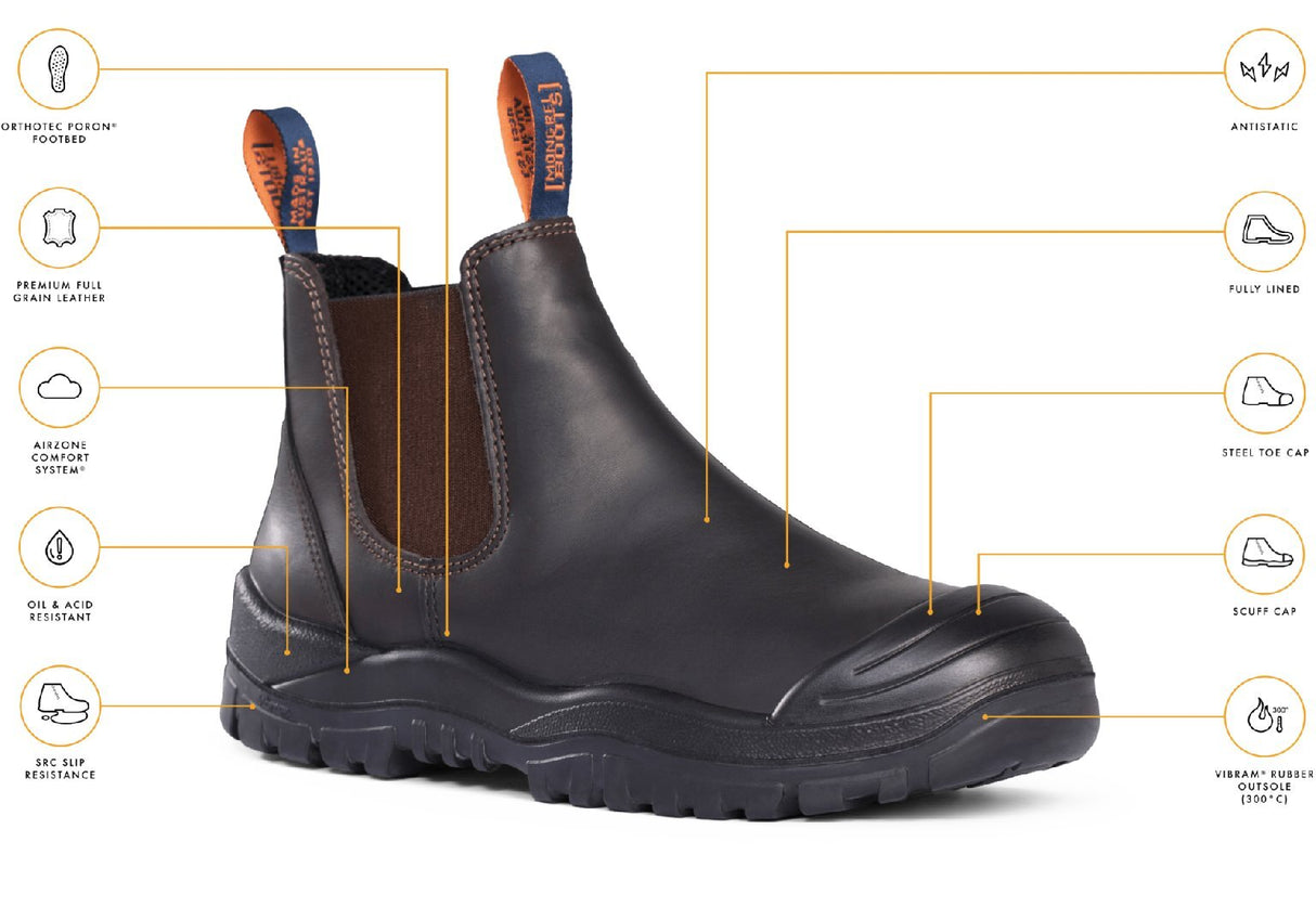 Mongrel Boots Premium Elastic Sided Boot W/ Scuff Cap